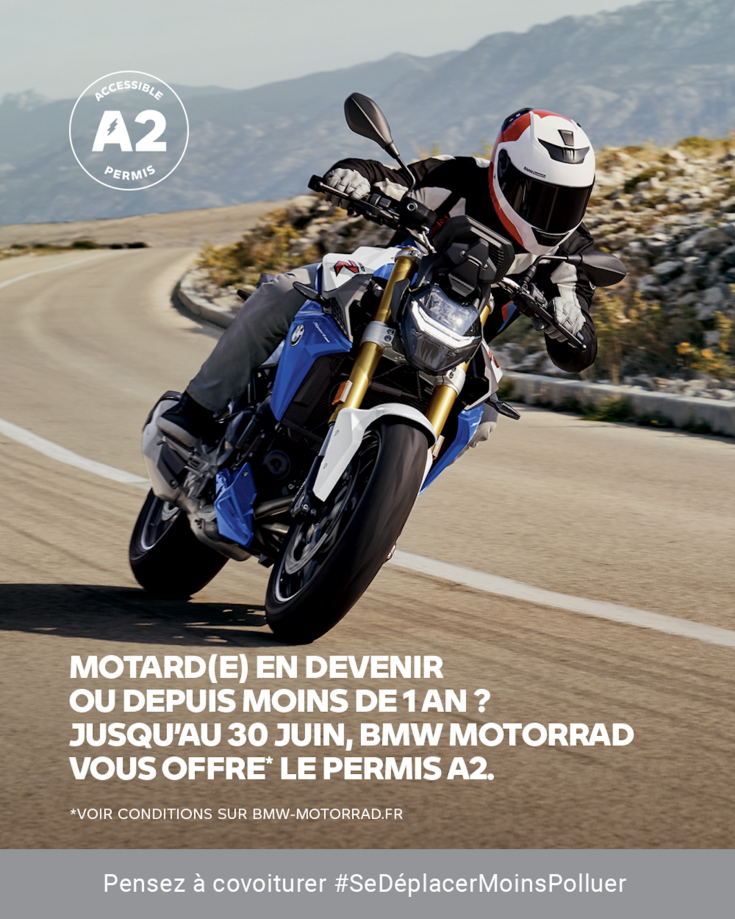 BMW Motorrad vous offre le permis A2.