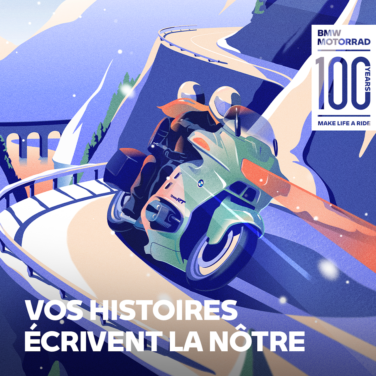 Partagez votre histoire avec BMW Motorrad.