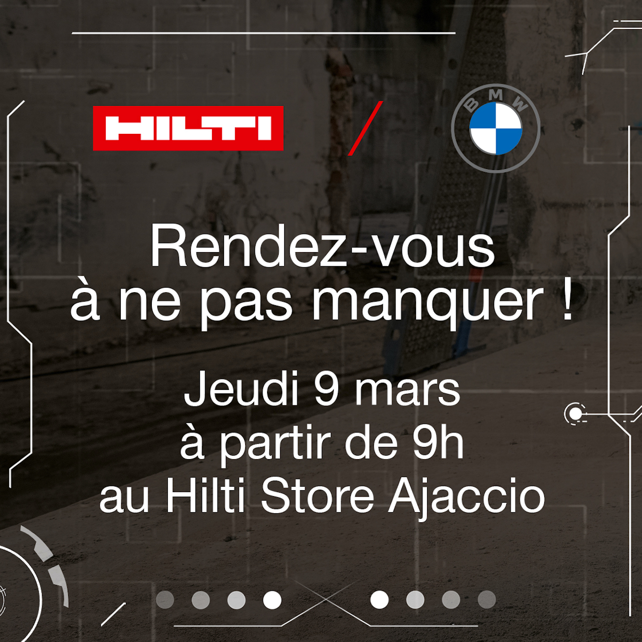 L’équipe BMW Bernardini s’associe à Hilti France.