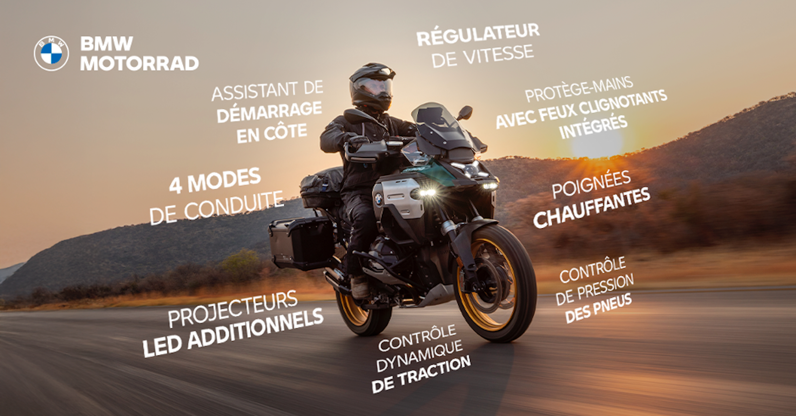 22 raisons de choisir la BMW R 1300 GSA.
