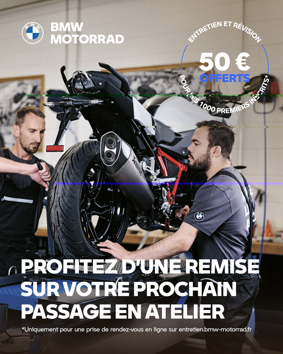 50€ OFFERTS SUR VOTRE OPÉRATION ATELIER.