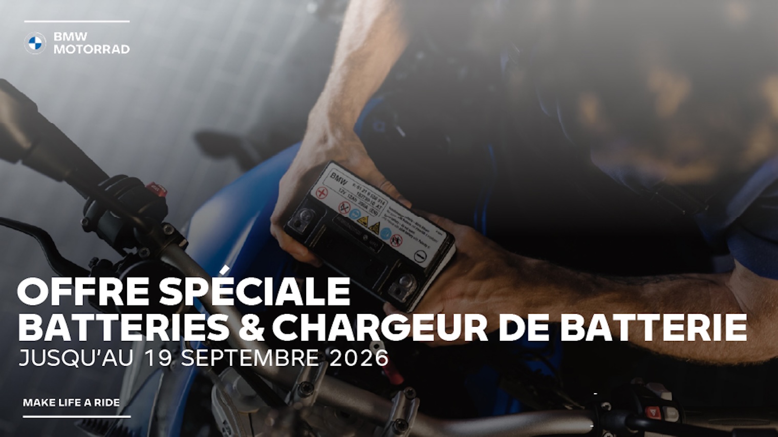 Batteries et chargeurs BMW Motorrad.