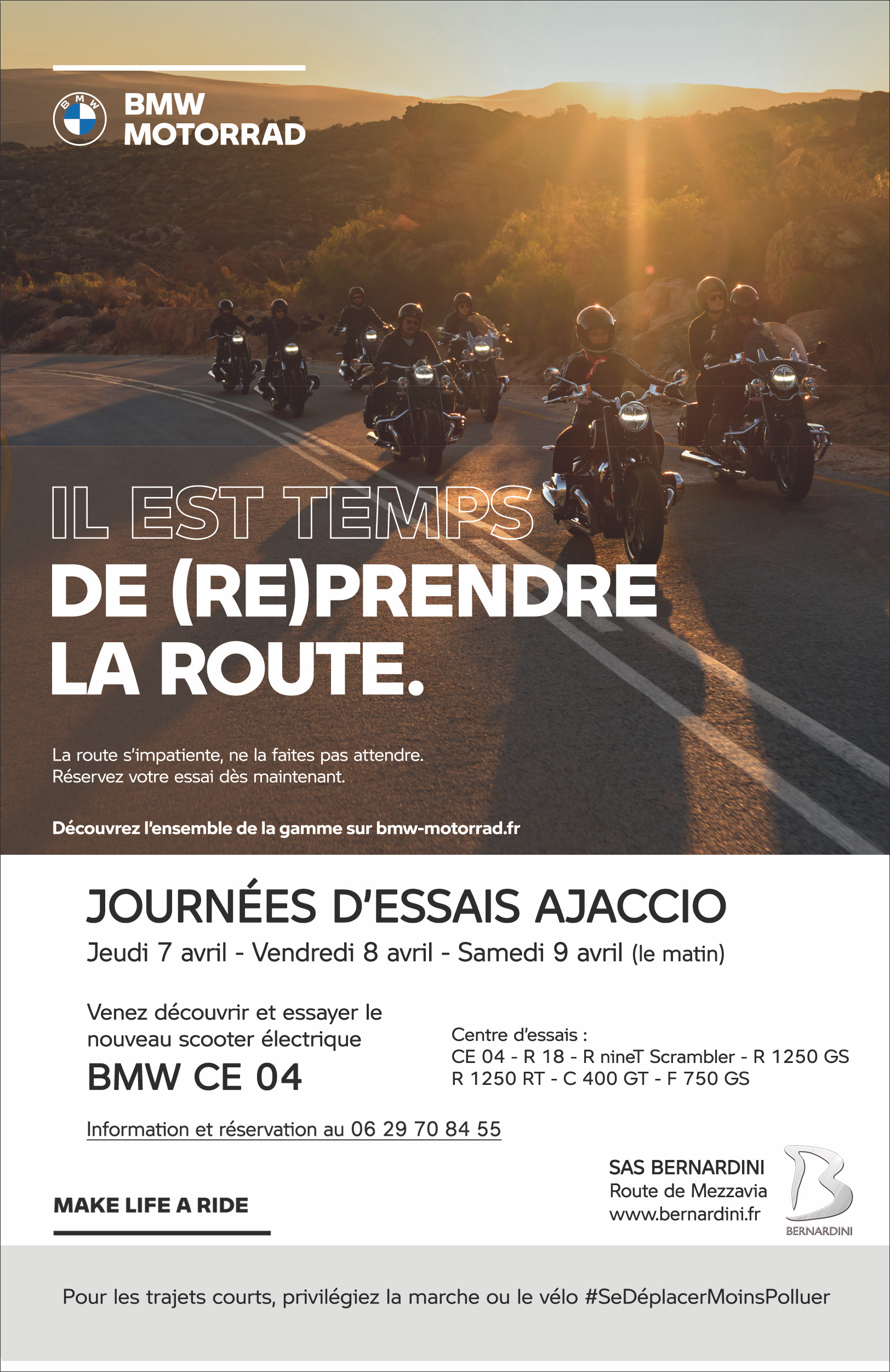 Journées d'essais BMW Motorrad Ajaccio.