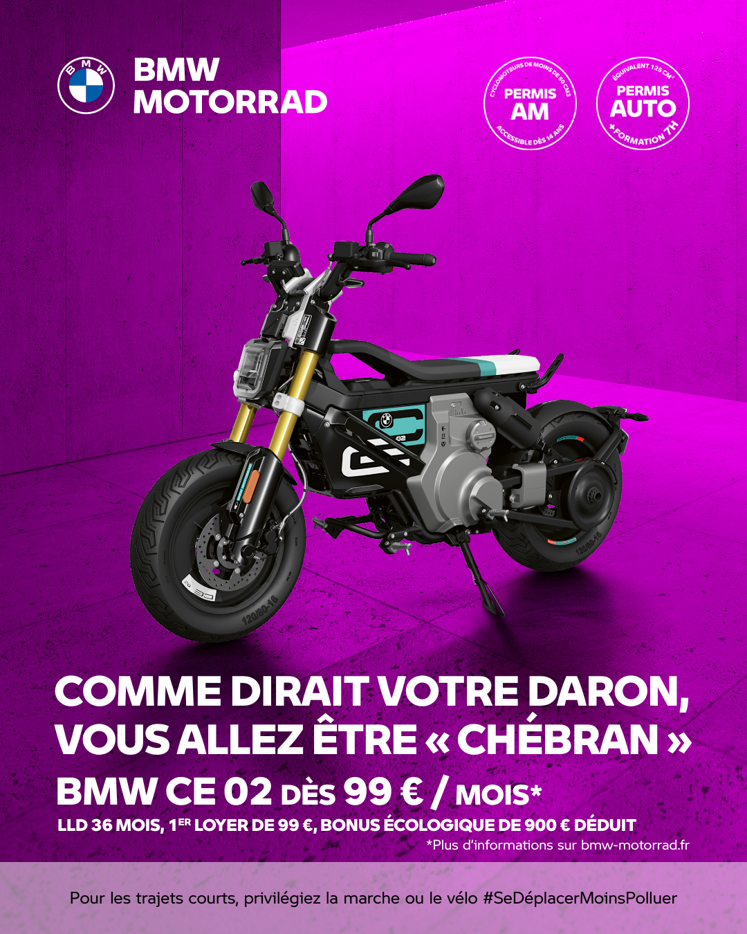 BMW CE 02 à 99€/mois, Sans Apport !