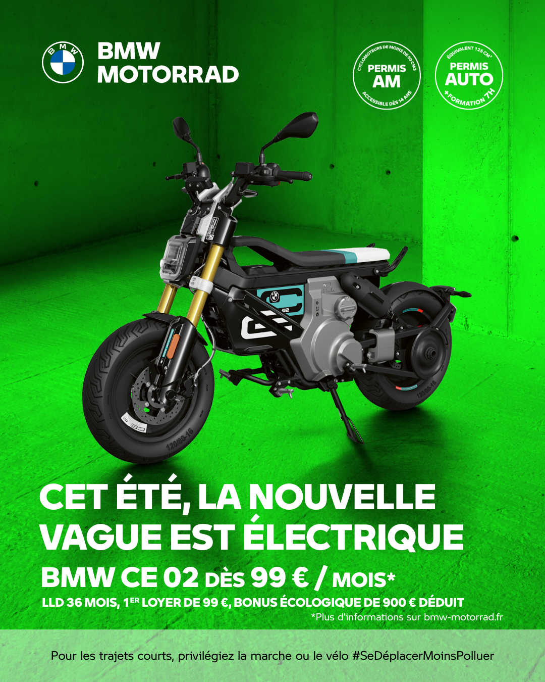 BMW CE 02 à 99€/mois, Sans Apport !