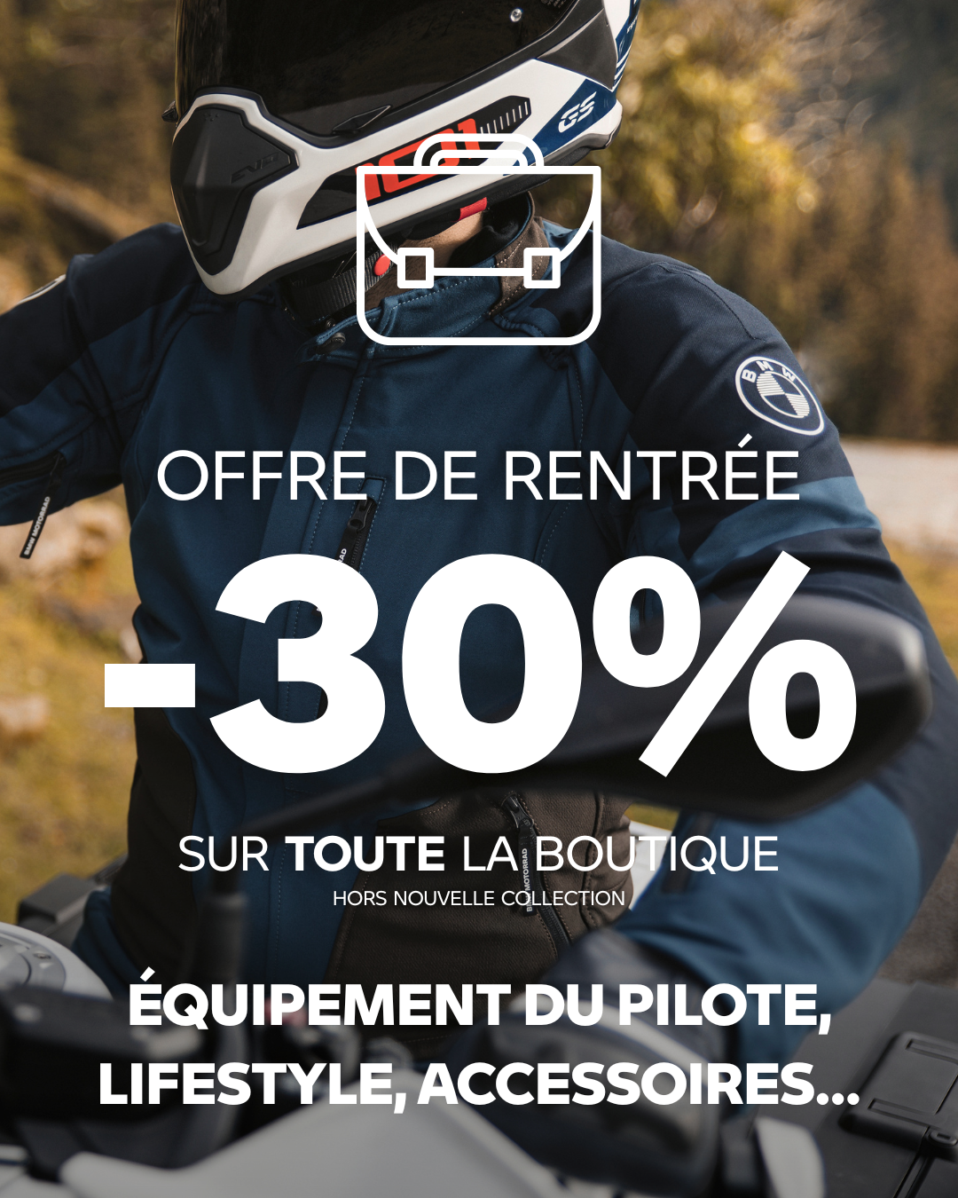-30% sur tout l’équipement du pilote* !