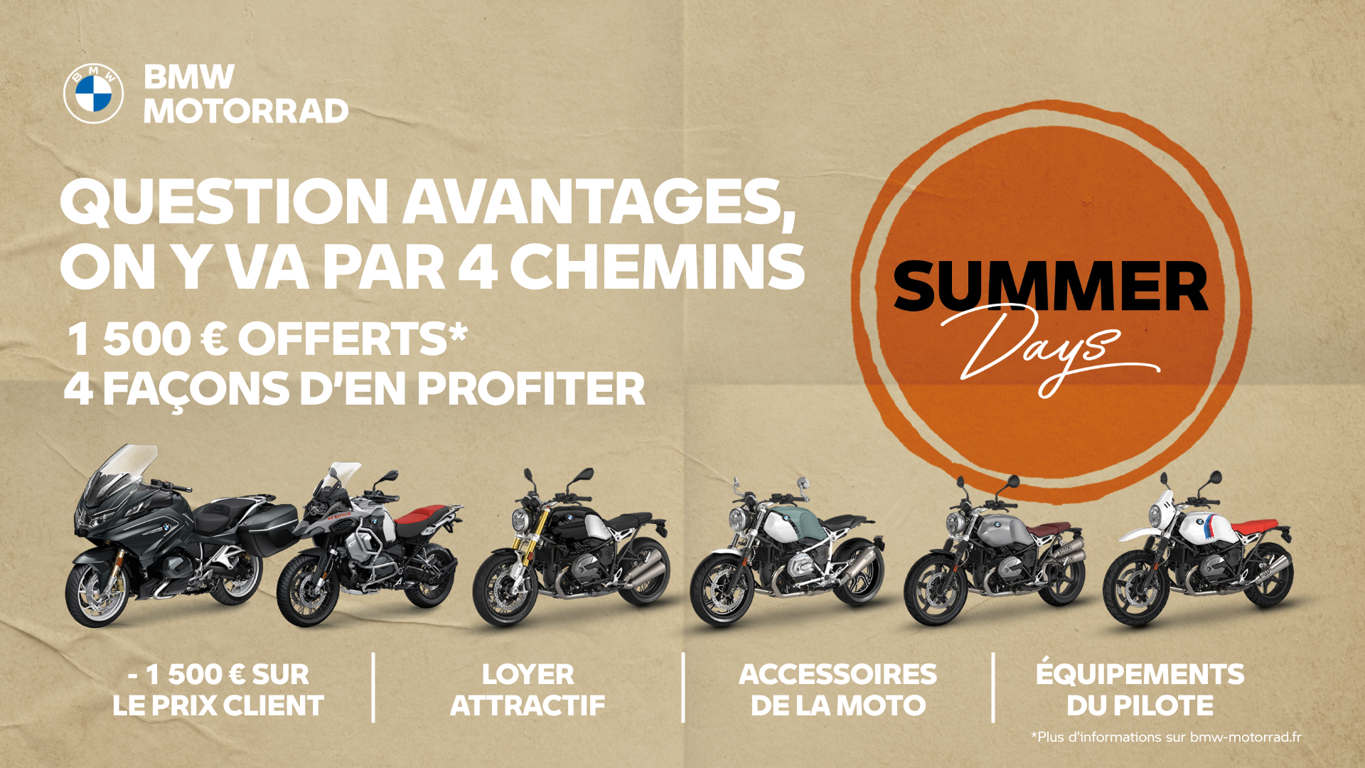 Profitez de l’été avec BMW Motorrad Nice !