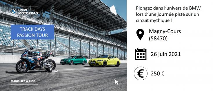 Réservez dès maintenant vos box chez Méras Evolution pour aller rouler sur circuit à Magny Cours et à Dijon Prenois.  N'hésitez pas à nous contacter pour tous renseignements au 03 85 94 19 75