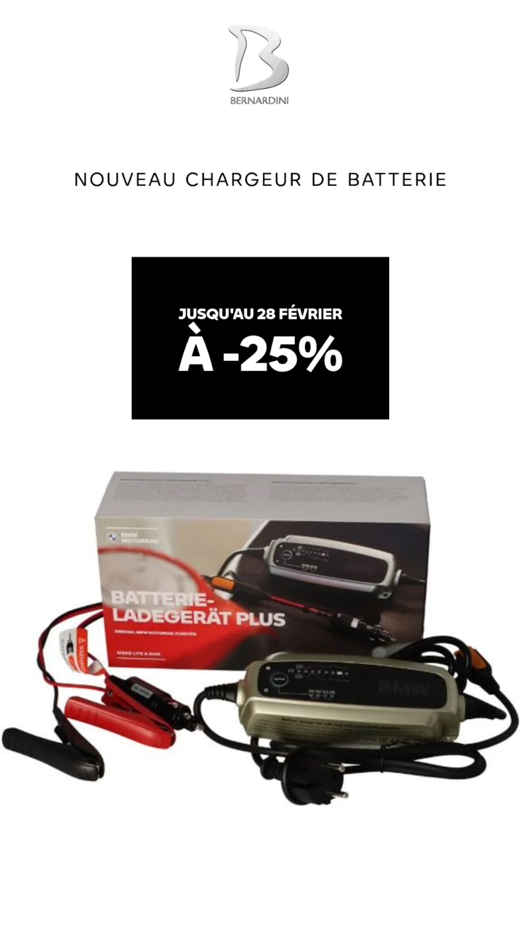 NOUVEAU CHARGEUR DE BATTERIE BMW MOTORRAD.