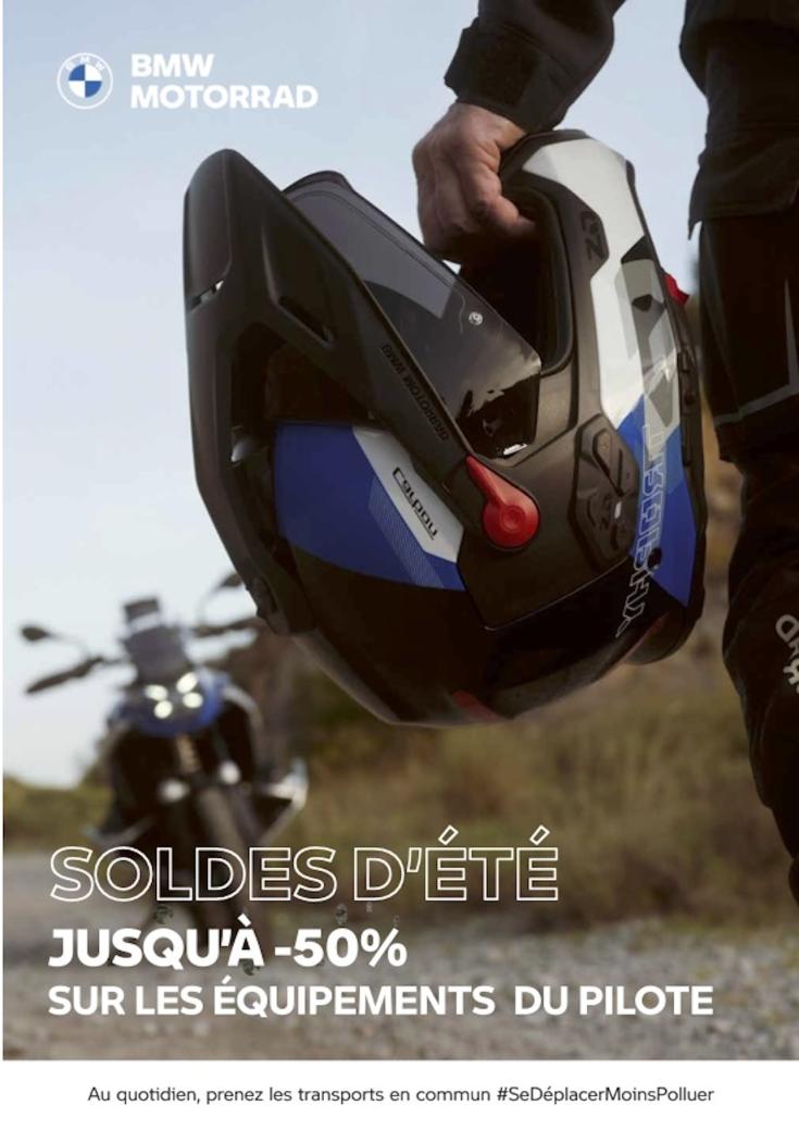 Soldes d’été chez BMW Motorrad.
