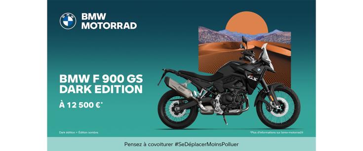 BMW F 900 GS Dark Edition : à 12 500€.