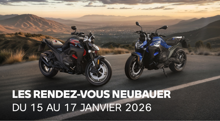 Les Rendez-Vous Neubauer Moto du 15 au 17/1 2026.
