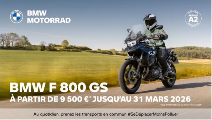 La BMW F 800 GS.