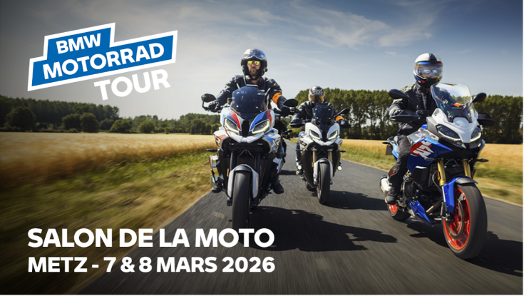 LE BMW MOTORRAD TOUR 2026 SERA CHEZ VOUS !