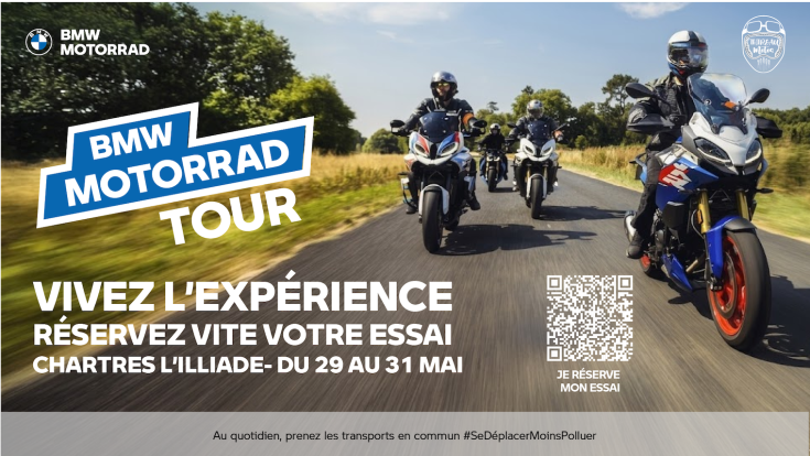 BMW Motorrad Tour à Chartres.