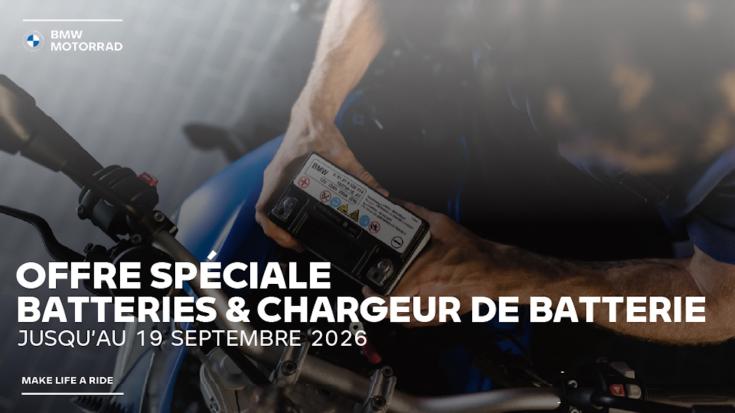 Batteries et chargeurs BMW Motorrad.