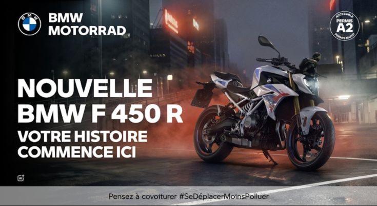 Nouvelle BMW F 450 R.
