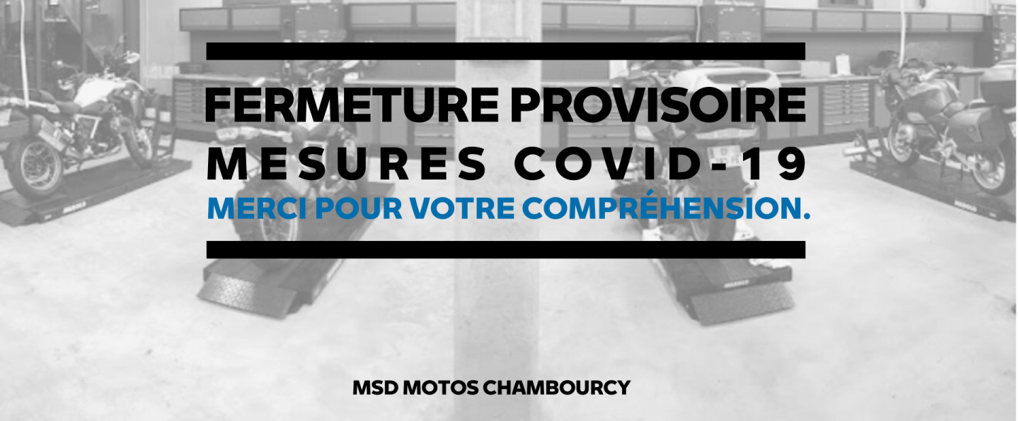 Mesures suite au COVID-19 - msd motos