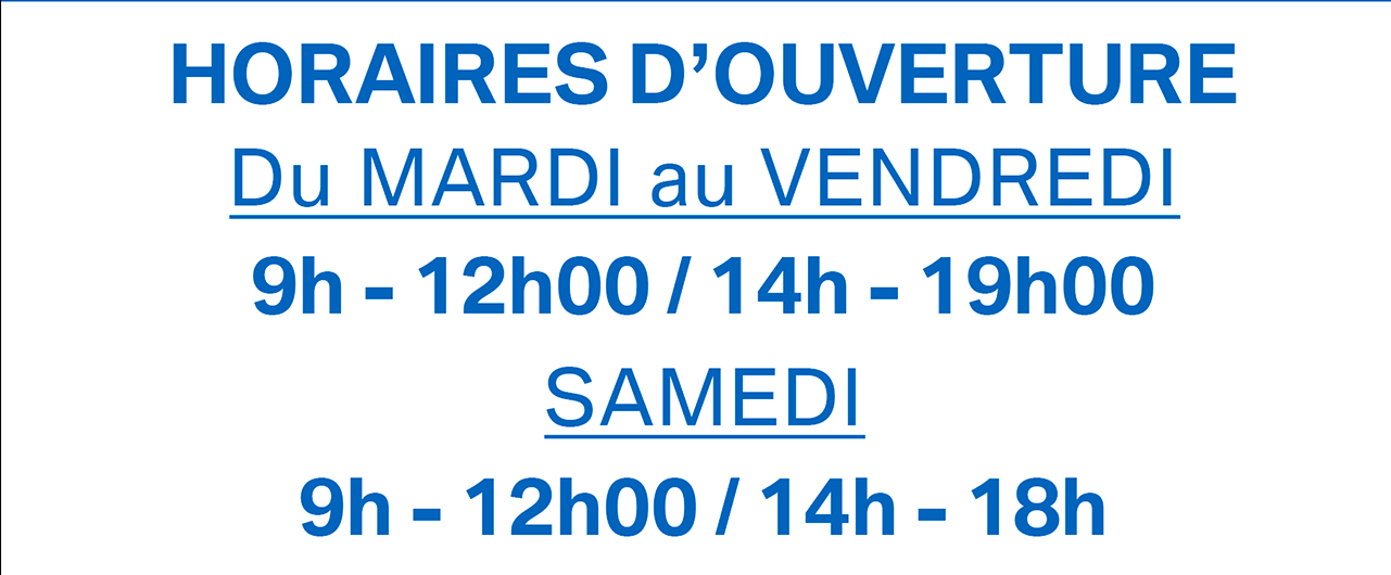 Nouveaux horaires 