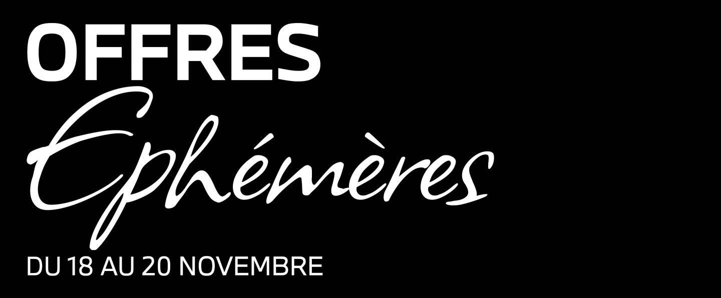 Offres Éphémères by Panel du 18 au 20 novembre.