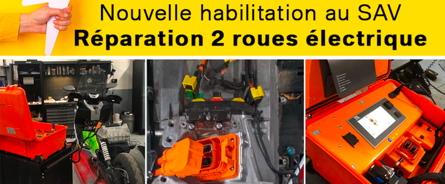 Réparation des 2 roues électriques.