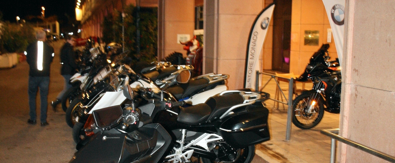 BMW Motorrad s'expose à Monaco.
