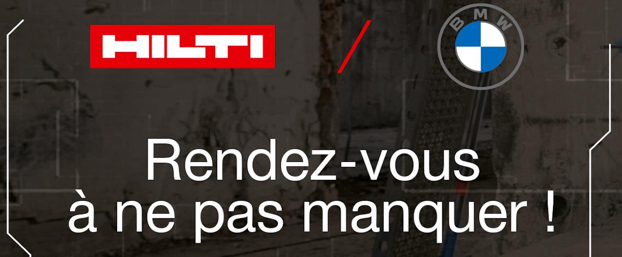 L’équipe BMW Bernardini s’associe à Hilti France.
