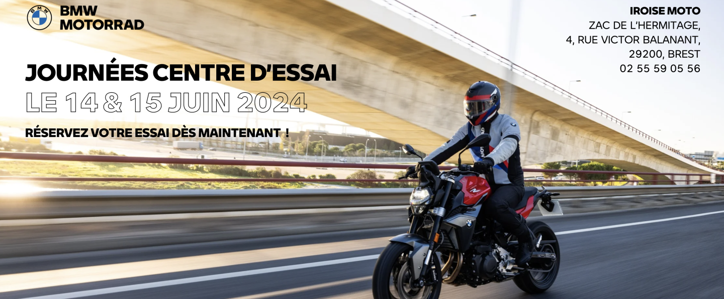 L'essai de la moto de vos rêves les 14 & 15 juin.