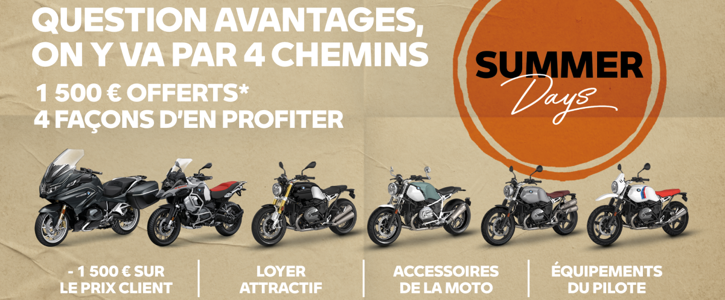 Profitez de l’été avec BMW Motorrad Nice !