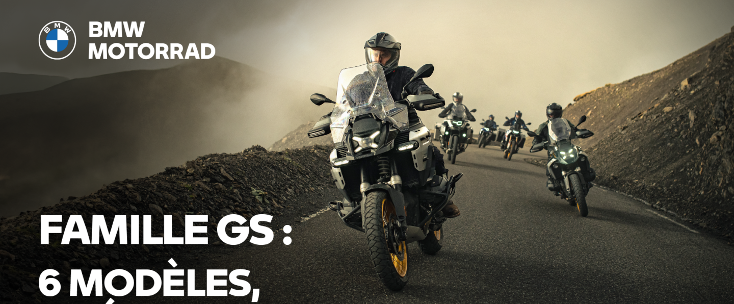 ENTREZ DANS LA FAMILLE GS L'AVENTURE À MOTO.