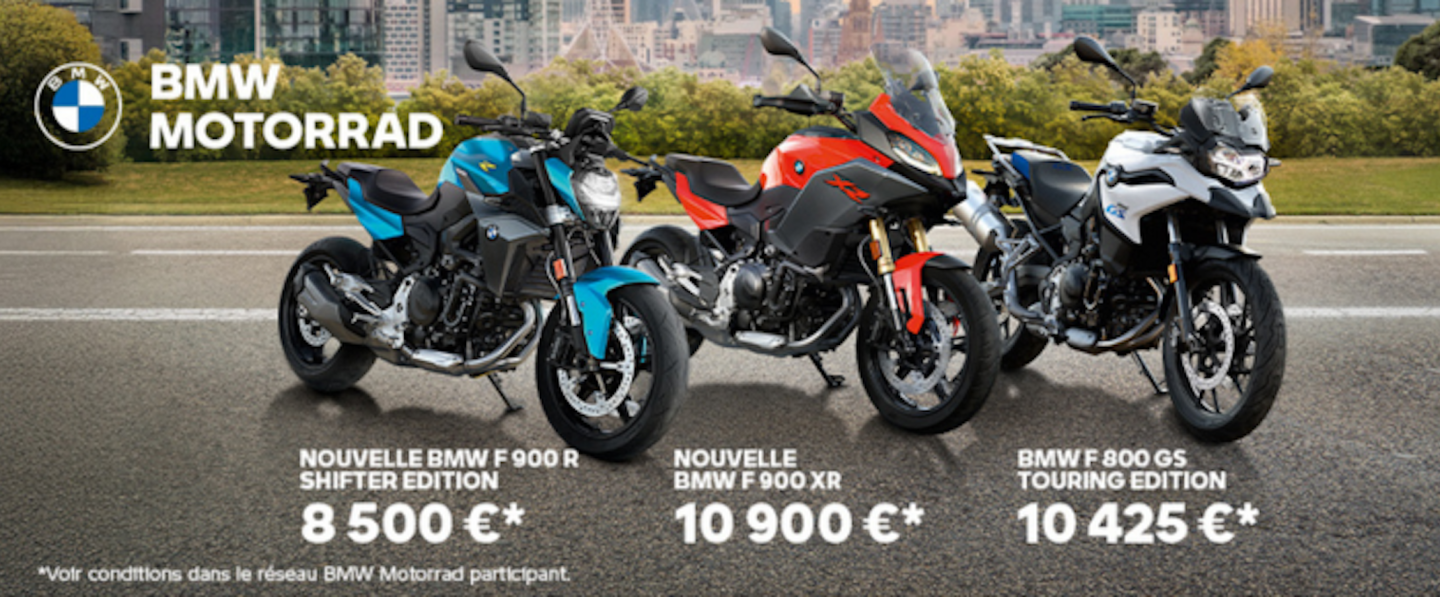 BMW F 900 R, F 900 XR, F 800 GS (Touring Edition).