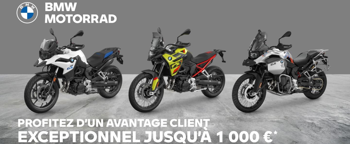 Offres exceptionnelles sur la gamme BMW Motorrad !