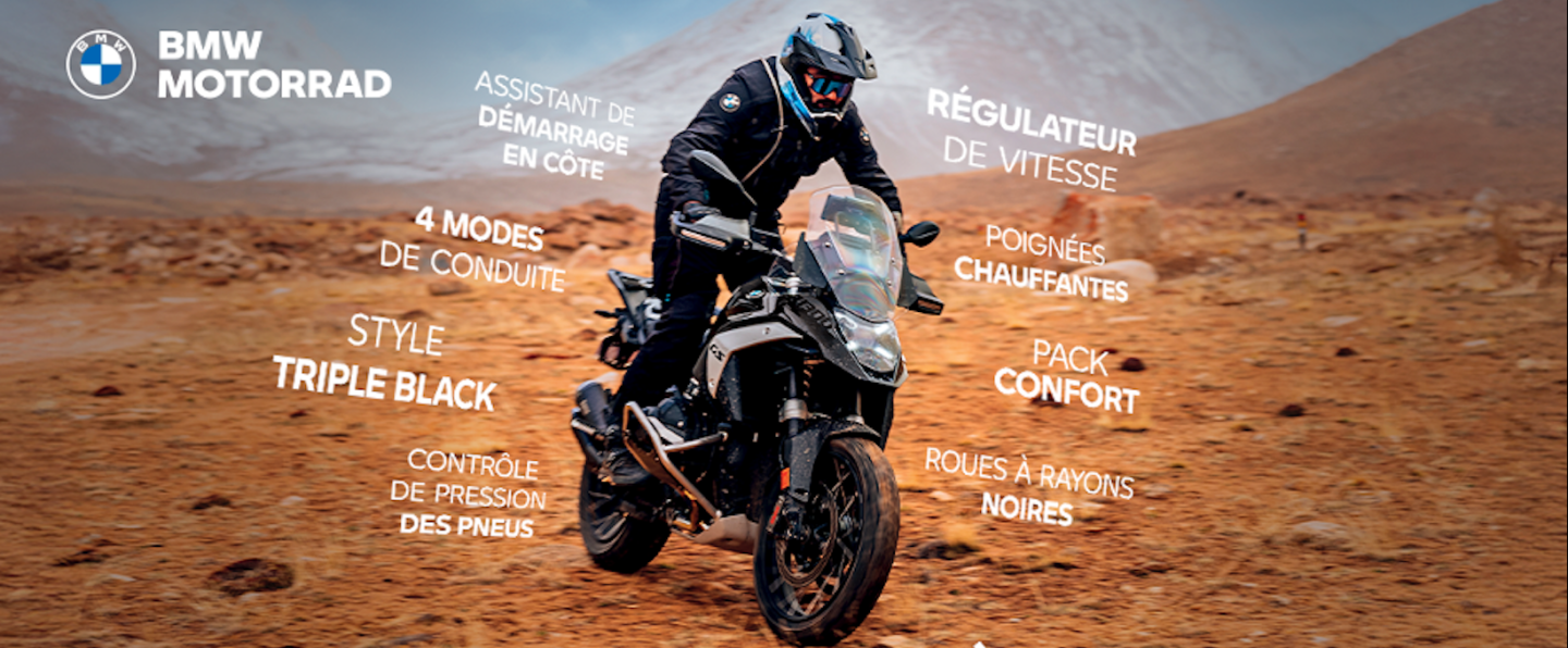 Nouvelle BMW R 1300 GS Dark Edition.