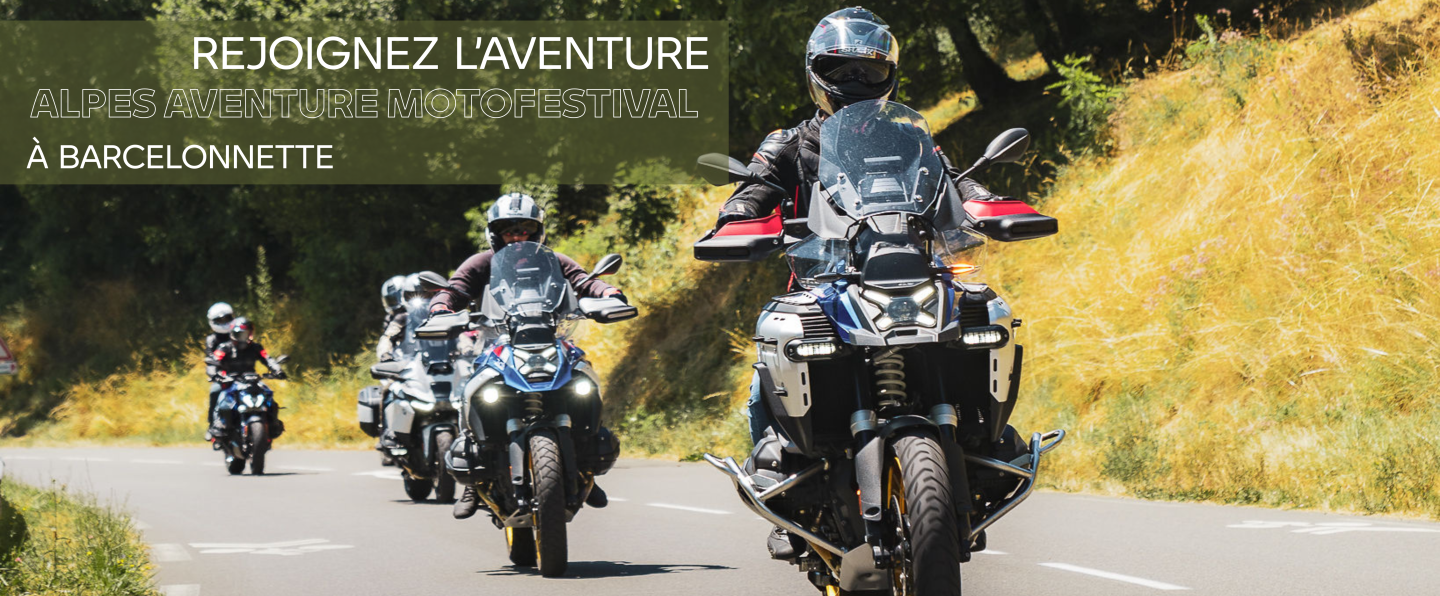 Deux façons de vivre l’Alpes Aventure Motofestival