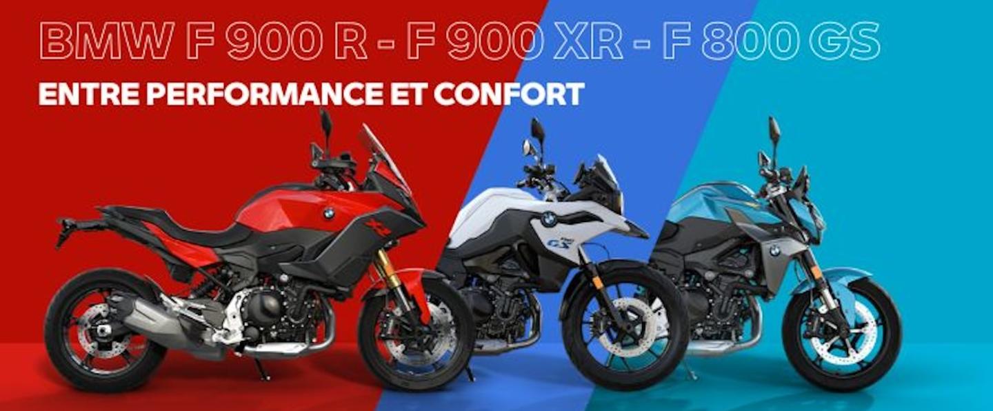 Offres F 900 R, F 900 XR et F 800 GS.