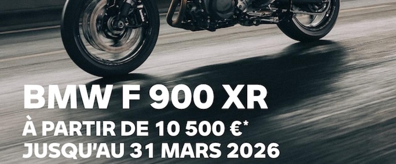 Profitez de la BMW F 900 XR dès 10 500 €.