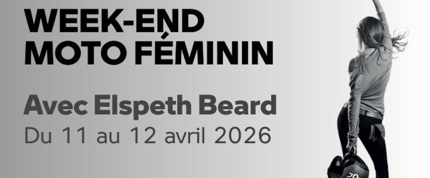 Week-end moto féminin avec Elspeth Beard.