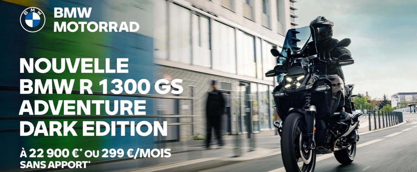 Nouvelle BMW R 1300 GS Adventure Dark Edition.