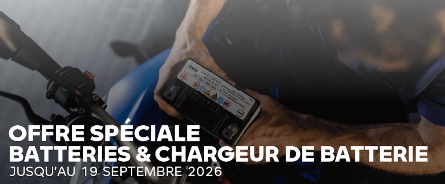 Batteries et chargeurs BMW Motorrad.