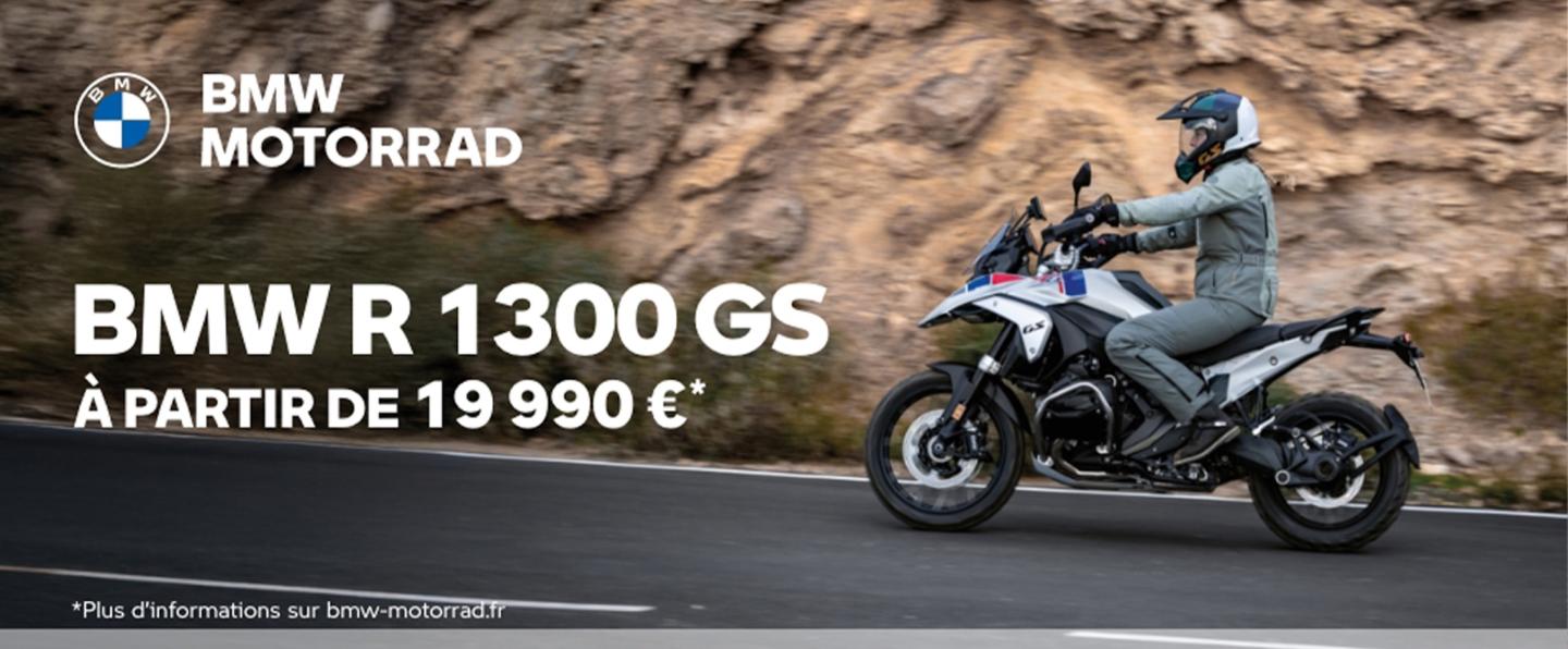 BMW R 1300 GS dès 299 €/mois.